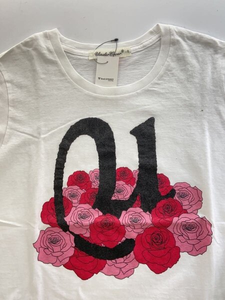 UNDERCOVER(アンダーカバー) / Tシャツ/薔薇/1/コットン/WHT/プリント 