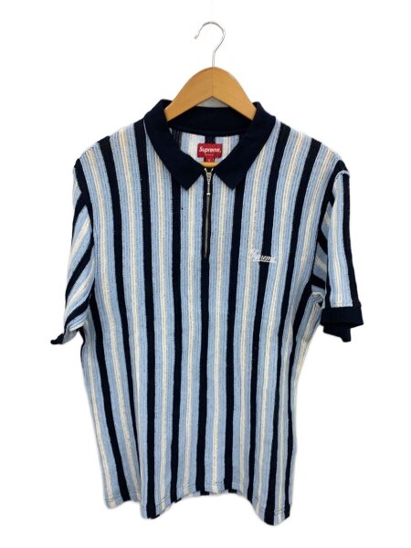 Supreme(シュプリーム) / Open Knit Stripe Zip Polo/ポロシャツ/L 