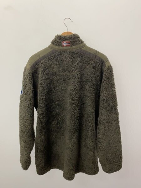 NAPAPIJRI / フリースジャケット/XXL/ポリエステル/カーキ/無地 NAPAPIJRI(ナパピリ) / フリースジャケット/XXL/ポリエステル/カーキ