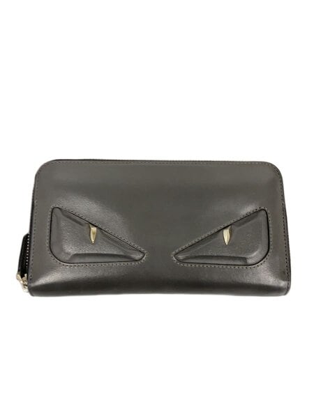 FENDI(フェンディ) / 長財布/レザー/グレー/無地/レディース | 中古品 