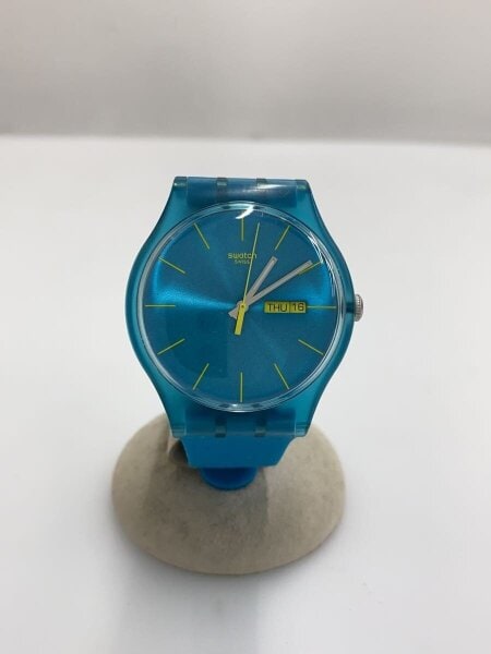 SWATCH(スウォッチ) / クォーツ腕時計/アナログ/ラバー/GRN/SR1130SW 