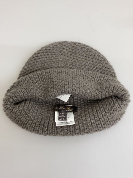 ロロピアーナ　カシミヤ100% ニット帽　ライトグレー Loro Piana(ロロピアーナ) / ニットキャップ/--/カシミア/グレー/無地