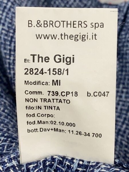 今だけ価格】ザジジ THE GIGI サイズ:48 リネン 2ボタン ピークド