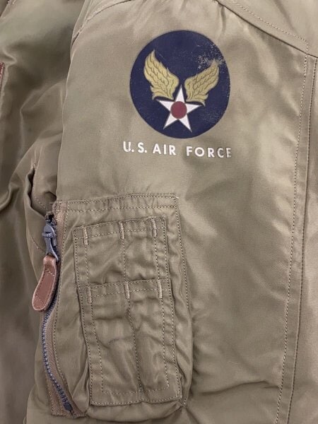 Buzz Rickson’s / フライトジャケット/36/ナイロン/KHK/無地/8415-633-9633 Buzz Rickson's(バズリクソンズ) / フライトジャケット/36/ナイロン