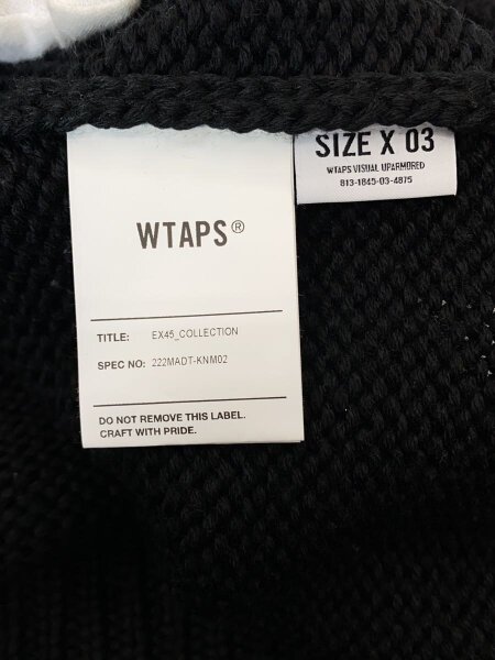 WTAPS(ダブルタップス) / 22aw/ARMT SWEATER/クロスボーン/3/BLK 