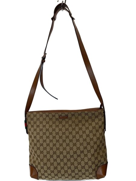 GUCCI(グッチ) / シェリーライン GG柄 キャンバス×レザー/BEG/総柄
