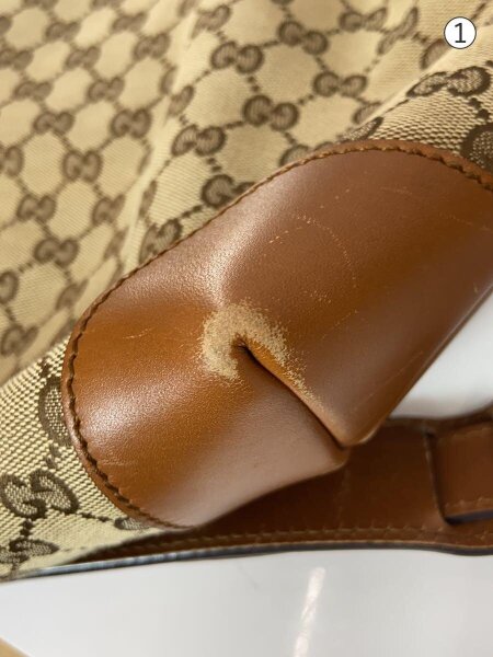 GUCCI(グッチ) / シェリーライン GG柄 キャンバス×レザー/BEG/総柄