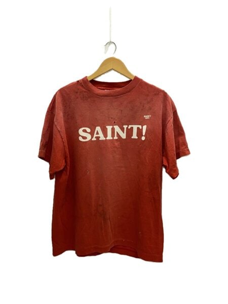SAINT MICHAEL(セントマイケル) / Tシャツ/L/コットン/RED/SM-HR8-0000 