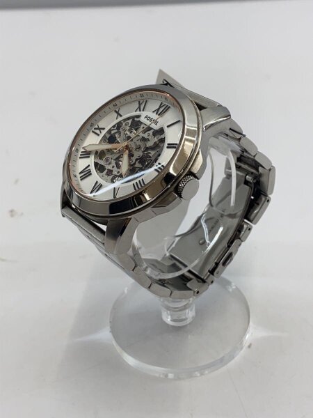 FOSSIL(フォッシル) / 自動巻腕時計/アナログ/ステンレス/WHT/SLV/SS 