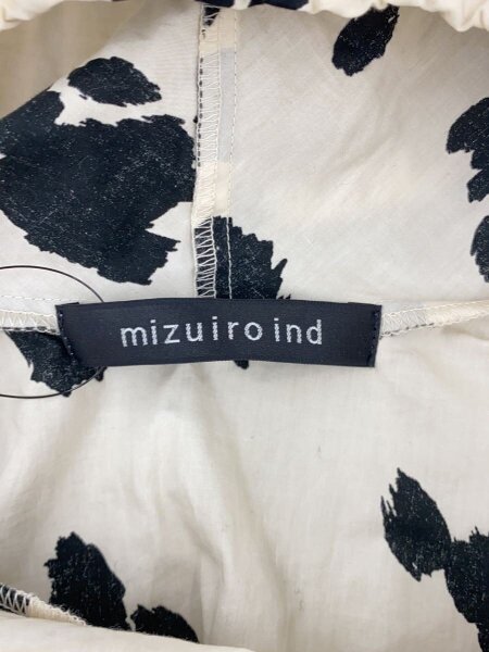 mizuiro ind(ミズイロインド) / ダルメシアン柄プリントシャツ/長袖 