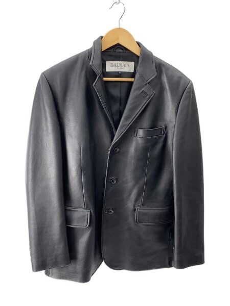 BALMAIN(バルマン) / テーラードジャケット/L/羊革/BLK | 古着の販売 