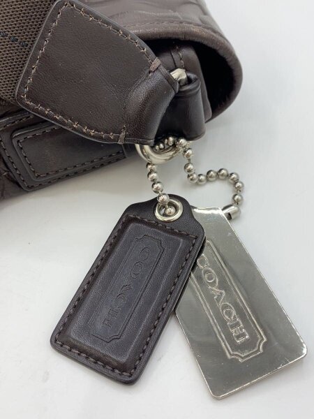 COACH(コーチ) / ショルダーバッグ/レザー/BRW/ストライプ/b1293-70250