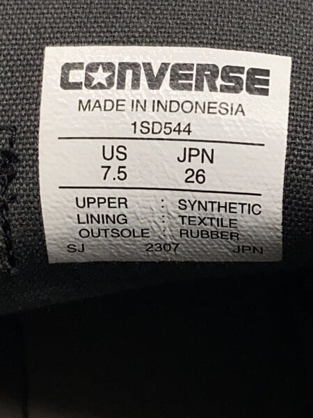 CONVERSE(コンバース) / レースアップブーツ/26cm/BLK/レザー/1SD544