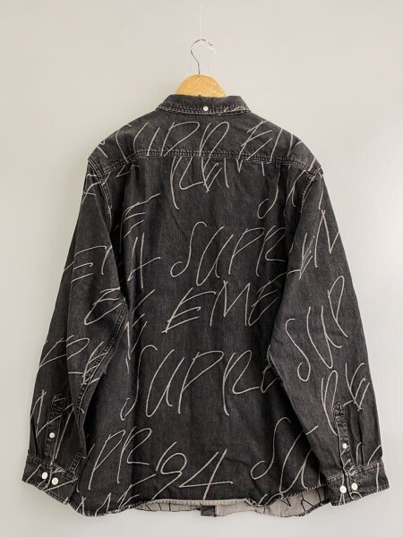 Supreme(シュプリーム) / 長袖シャツ/XXL/コットン/BLK/総柄 | 古着の