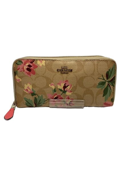 未使用に近いコーチ長財布ベージュブラウン花柄バラレザーレディースメンズ送料無料 COACH(コーチ) / 長財布/--/BEG/花柄/レディース/F73345 | 中古品の