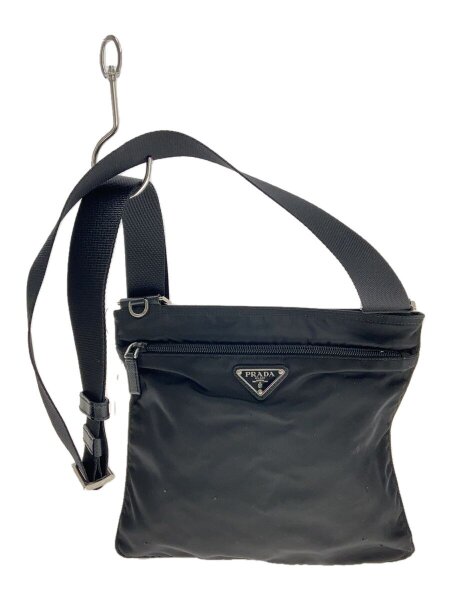 PRADA / ショルダーバッグ/ナイロン/BLK/2VH053/穴有 PRADA(プラダ) / ショルダーバッグ/ナイロン/BLK/2VH053/穴有 | 中古品