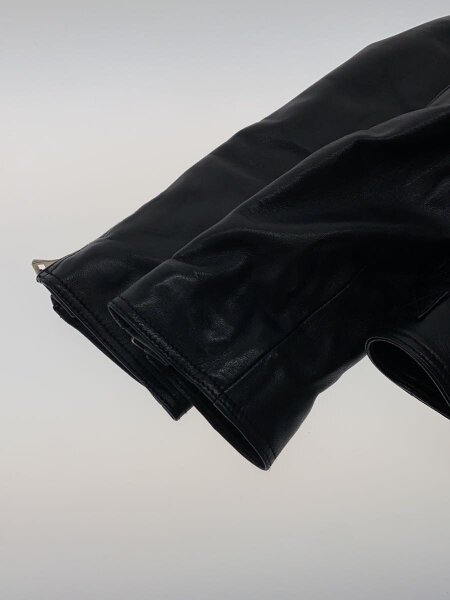 BALMAIN(バルマン) / ダブルライダースジャケット/46/羊革/BLK/無地