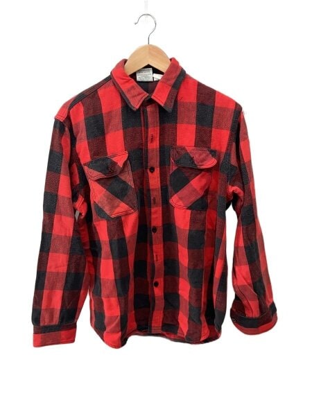 Prentiss(プレンティス) / 80s/USA製/ネルシャツ/L/コットン/RED
