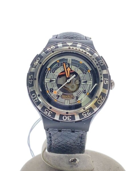 SWATCH(スウォッチ) / クォーツ腕時計/アナログ/--/SLV/BLK | 中古品の 