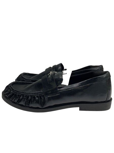ZARA(ザラ) / ギャザー/ローファー/37/BLK | 中古品の販売・通販なら