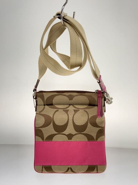 シグネチャー ショルダーバッグ/キャンバス/BRW/総柄