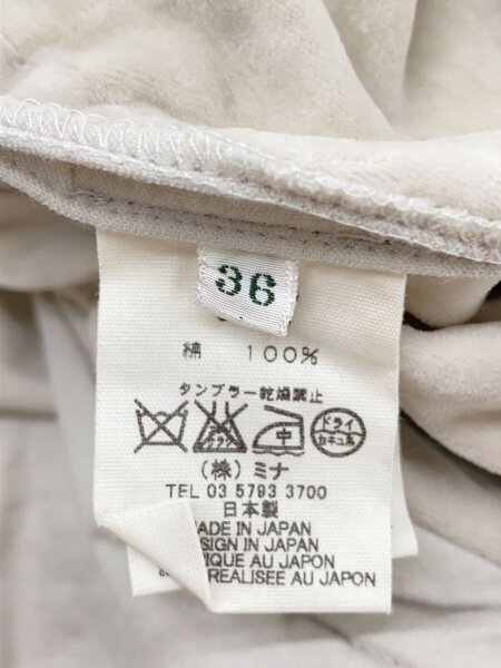 mina perhonen(ミナペルホネン) / ストレートパンツ/36/コットン/GRY