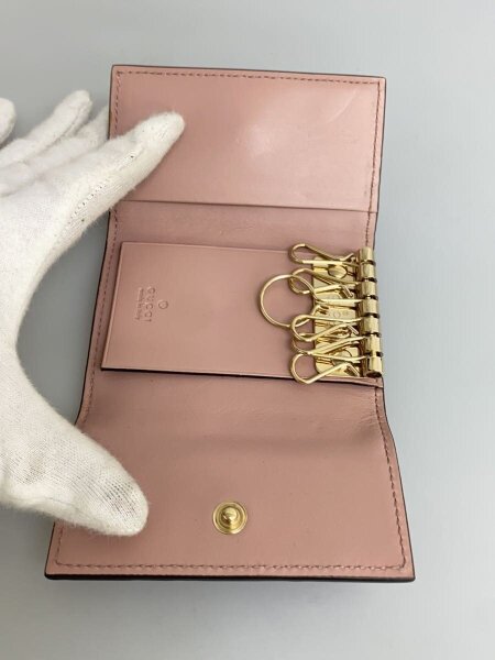 GUCCI(グッチ) / キーケース_マイクログッチシマ/フェイクレザー/PNK