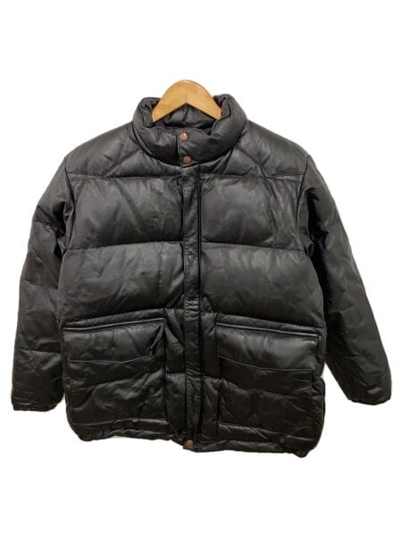 RED EAR(レッドイヤー) / ダウンジャケット/M/牛革/BLK/無地/443919 HD