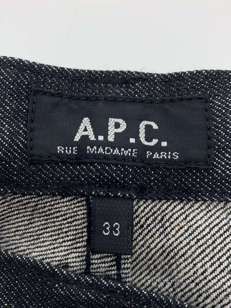 A.P.C. / ストレートパンツ/33/デニム/BLK/13261M A.P.C.(アーペーセー) / ストレートパンツ/33/デニム/BLK/13261M