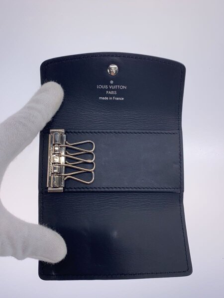 LOUIS VUITTON / ミュルティクレ4_マヒナ_BLK/レザー/BLK/メンズ/剥がれ有 LOUIS VUITTON(ルイヴィトン) / ミュルティクレ4_マヒナ_BLK/レザー