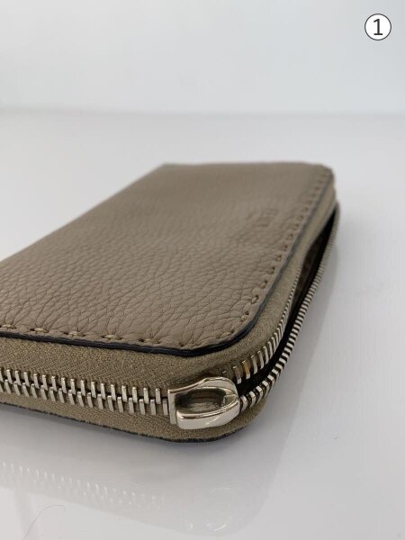 FENDI(フェンディ) / 長財布/レザー/CRM/無地/レディース/8M0374