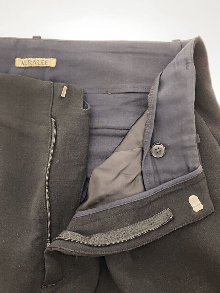 AURALEE(オーラリー) / スラックスパンツ/3/ウール/BLK/無地/A21AP02WP
