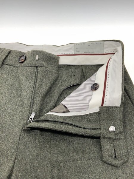 BRUNELLO CUCINELLI(ブルネロクチネリ) / ボトム/44/ウール/GRN | 古着 