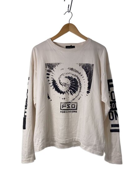 FORSOMEONE(フォーサムワン) / 長袖Tシャツ/46/コットン/WHT | 古着の 