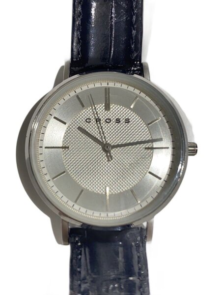 CROSS(クロス) / 腕時計/アナログ/レザー/SLV/BLK/SS/CR9055// | 中古 