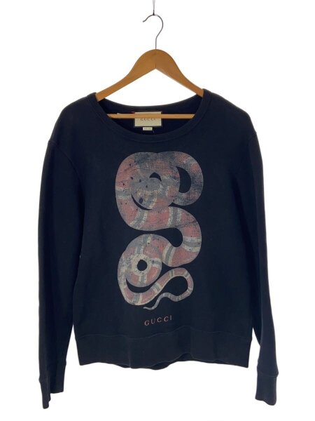 akt3333 336.グッ チ G UCCI BIGスウェット 古着】 GUCCI(グッチ) / スネークプリント/柄フェード/スウェット/M/コットン