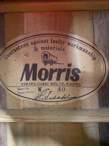MORRIS(モーリス) / W-40 W-40/アコースティックギター/本体のみ/1975