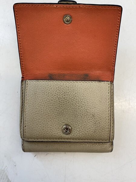 LOEWE(ロエベ) / トライフォールド ウォレット/3つ折り財布/レザー/BEG 