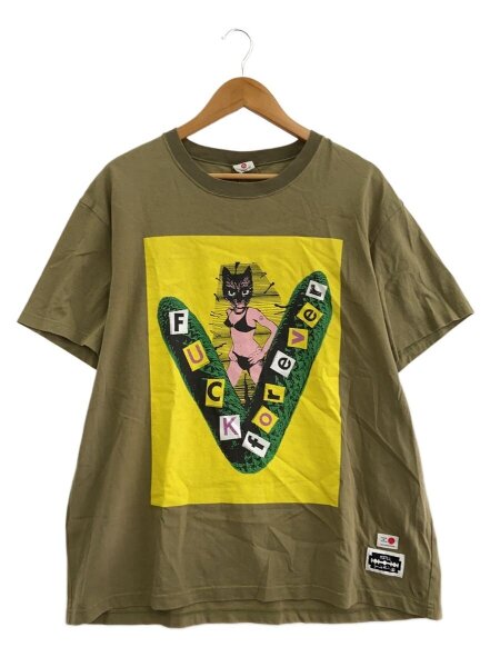 KIDILL(キディル) / 別注/FUCK foreverTシャツ/XL/コットン/KHK