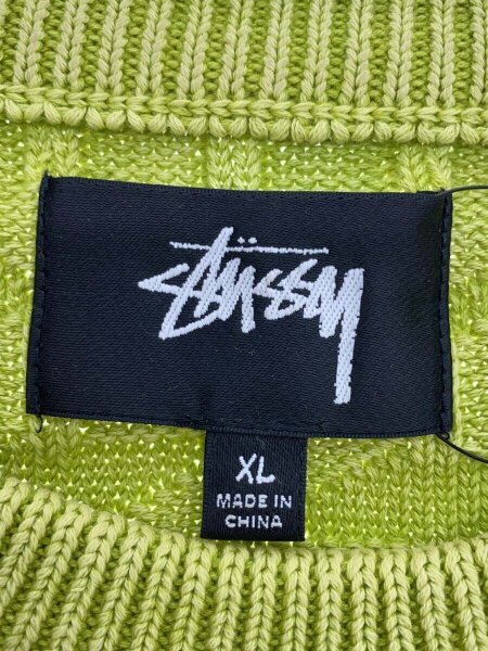 STUSSY(ステューシー) / ニット・セーター(薄手)/LL/コットン/GRN 