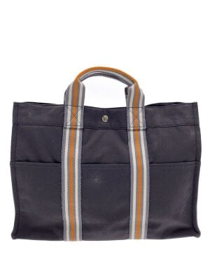 HERMES(エルメス) / フールトゥMM/トートバッグ/キャンバス/BLK/2110 