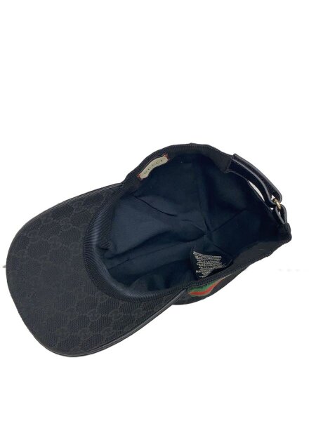 GUCCI GG柄 ベースボールキャップ ブラック　　美品　未使用 GUCCI(グッチ) / ウェブ ストライプ GG ベースボールキャップ/キャップ