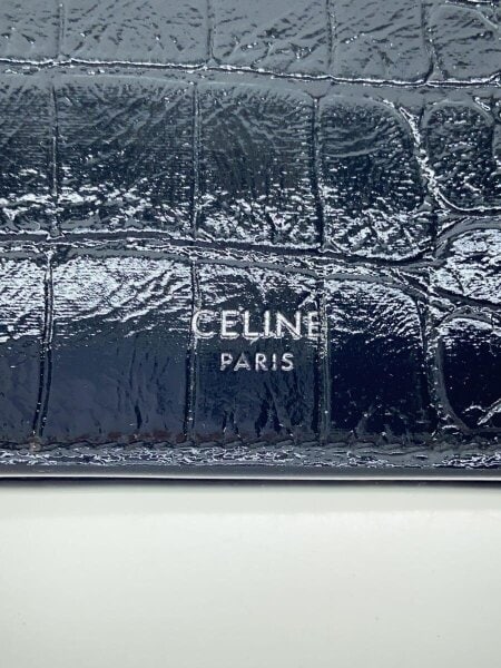 CELINE(セリーヌ) / セリーヌ/クロコ型押し/2つ折り財布/レザー 