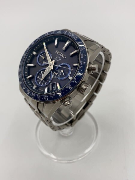 SEIKO◇腕時計&frasl;アナログ&frasl;NVY&frasl;SLV&frasl;V192-0AF0 V192-0AF0] セイコー