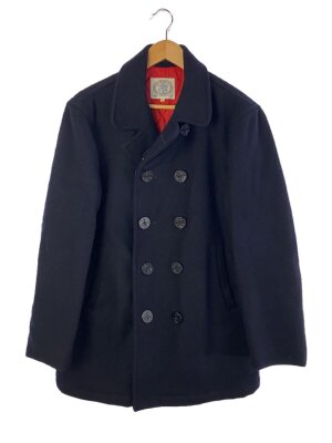 【未使用】J.PRESS ピーコート ダブルブレスト 鉛ボタン グレー L JUNRED pコート ピーコート ダブルブレストウールショートコート