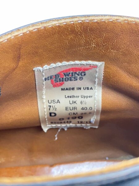 RED WING(レッドウィング) / レースアップブーツ/US7.5/BLK/9196