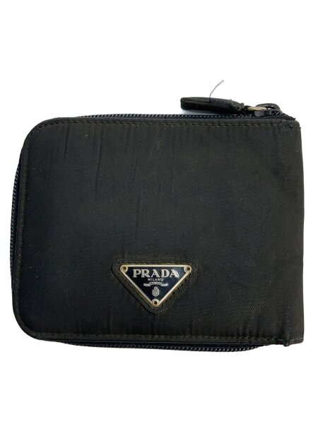 PRADA / 2つ折り財布/ナイロン/BLK/無地/レディース PRADA(プラダ) / 2つ折り財布/ナイロン/BLK/無地/レディース | 中古品