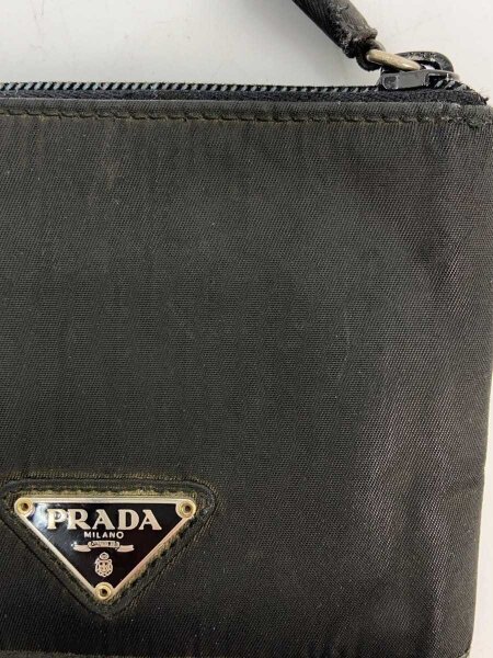 PRADA(プラダ) / 2つ折り財布/ナイロン/BLK/無地/レディース | 中古品