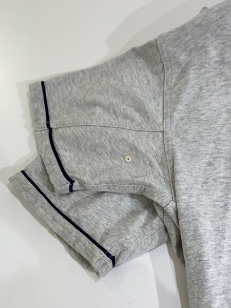 RRL / ベースボールシャツ/半袖シャツ/S/コットン/GRY/C9PR0051 RRL(ダブルアールエル) / ベースボールシャツ/半袖シャツ/S/コットン