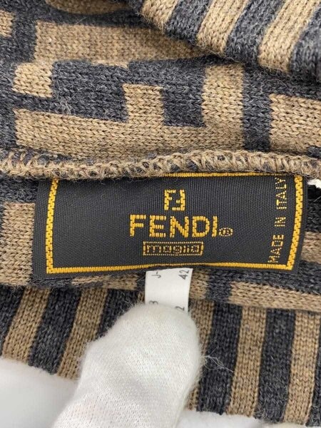 FENDI(フェンディ) / ズッカロゴニットキャップ/--/ウール/総柄/メンズ